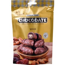 Chocodate Sütlü Çikolata Kaplı Bademli Hurma 100 G - 6 Adet