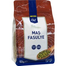 Metro Chef Maş Fasulye 500 G - Yüksek Lif ve Protein Kaynağı, Glutensiz 4'li Avantaj Paketi - 4 Adet