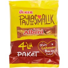 Ülker Albeni Gofret 4X40G - Akışkan Karamelli Sütlü Çikolata Kaplı Gofret 8'li Avantaj Paketi - 8 Adet