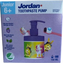 Jordan 6 Yaş Üstü Çocuk Pompalı Diş Macunu 150 ml - 3 Adet