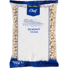 Metro Chef Iri Nohut 1 kg 10 mm - Profesyonel Bakliyat 3'li Ekonomik Paket - 3 Adet