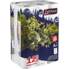 Luxana 3 Katlı Kağıt Havlu 12'li Paket - Güçlü Emici 3'li Ekonomik Paket - 3 Adet