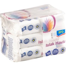 Aro Islak Havlu 3*56'lı Klasik - Alkol ve Paraben Içermez, Dermatolojik Testli 5'li Avantaj Paketi - 5 Adet