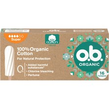 O.B. Ob Organic Super Tampon 16'lı - 4 Adet