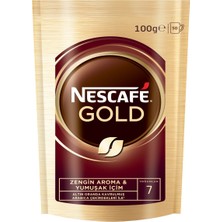 Nescafe Gold Çözülebilir Kahve Eko Poşet 100 G - Premium Aroma 5'li Avantaj Paketi - 5 Adet