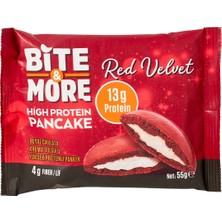 Bite & More Red Velvet Pankek 55 G - 8 Adet
