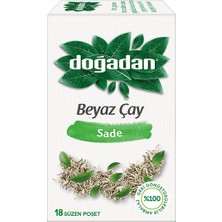 Doğadan Beyaz Çay 18'li 25G Sade - Yumuşak Içimli ve Hafif Aromalı 5'li Avantaj Paketi - 5 Adet