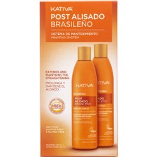 Kativa Post Alisado Düzleştirici Etkili Şampuan 225 ml + Saç Kremi 225 ml