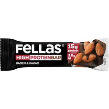Fellas Badem ve Kakaolu Protein Barı 45 G - 8 Adet