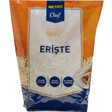 Metro Chef Erişte 3 kg - Klasik Anadolu Lezzeti, Profesyonel Mutfaklar Için 2'li Ekonomik Paket - 2 Adet