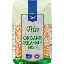 Metro Chef Bio Patlatmalık Mısır 500 G Organik Mısır Taneleri 5'li Avantaj Paketi - 5 Adet