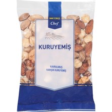 Metro Chef Kavrulmuş Karışık Kuruyemiş 100 G - Antep Fıstıklı, Fındıklı, Bademli 2'li Ekonomik Paket - 2 Adet