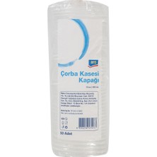 Aro Çorba Kapak 50'li 16OZ Kullan At Plastik Kapak 8'li Avantaj Paketi - 8 Adet