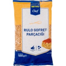 Metro Chef Rulo Gofret Parçacığı 1 kg - Pastacılık Için Ideal 3'li Ekonomik Paket - 3 Adet