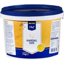 Metro Chef Hardal Sos 2 kg - Baharatlı Lezzet, Büyük Boy 3'li Ekonomik Paket - 3 Adet