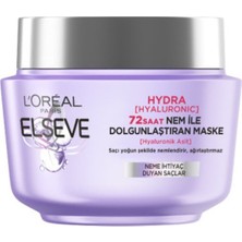 L'oréal Paris Elseve Hydra [hyaluronic] 72 Saat Nem ile Dolgunlaştıran Maske 300 ml - 4 Adet
