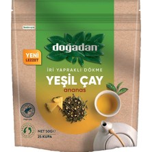 Doğadan Yeşil Çay Dökme 50 G Ananaslı Iri Yapraklı Lezzet 8'li Avantaj Paketi - 8 Adet