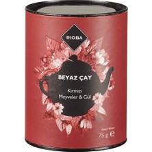 Rioba Rıoba Beyaz Çay 75 G Kırmızı Meyveler&gül - Tropik Lezzet 3'li Ekonomik Paket - 3 Adet