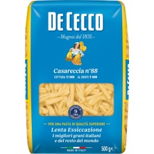 De Cecco Casareccia Makarna 500 G - Özgün Kıvrımlı Form, %100 Durum Buğdayı 2'li Ekonomik Paket - 2 Adet