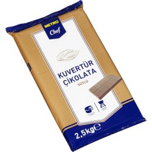 Metro Chef Sütlü Kuvertür Çikolata 2,5 kg Pastacılık Ürünü