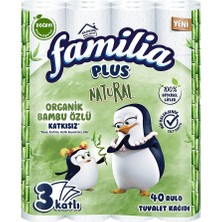 Familia 3 Katlı Tuvalet Kağıdı 40LI Aile Boyu %100 Selüloz 2'li Ekonomik Paket - 2 Adet