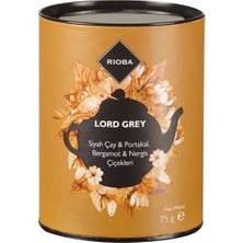 Rioba Rıoba Lord Grey Çay 75 G - Yoğun ve Aromatik Earl Grey 5'li Avantaj Paketi - 5 Adet