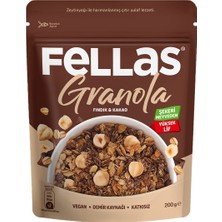 Fellas Granola 200 G Kakao&fındık - Yüksek Lifli, Katkısız Kahvaltılık Gevrek 5'li Avantaj Paketi - 5 Adet