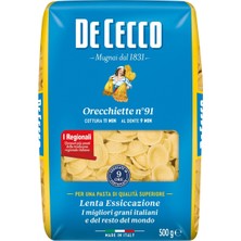 De Cecco Orecchiette Makarna 500 G - Otantik Italyan Lezzeti 8'li Avantaj Paketi - 8 Adet