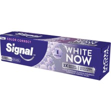 Signal White Now Color Correct Diş Macunu 75 ml - 4 Yıllık Sararmayı Giderir 2'li Ekonomik Paket - 2 Adet