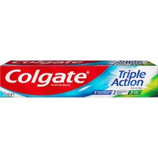 Colgate Üçlü Etkili Diş Macunu 75 ml - Çürük Koruma, Beyazlatma, Ferah Nefes 8'li Avantaj Paketi - 8 Adet