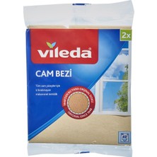Vileda Cam Bezi 2'li - Geliştirilmiş Minik Gözeneklerle %35 Daha Güçlü Kurulama 8'li Avantaj Paketi - 8 Adet