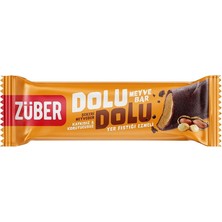 Züber Dolu Dolu Meyve Bar 30 G Yer Fıstığı Ezmeli Katkısız Atıştırmalık 5'li Avantaj Paketi - 5 Adet