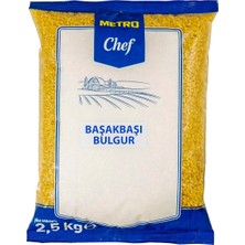 Metro Chef Başakbaşı Bulgur 2,5 kg Pilavlık Sert Durum Buğdayı 2'li Ekonomik Paket - 2 Adet