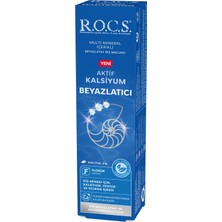 R.O.C.S. Rocs Aktif Kalsiyum Beyazlatıcı Diş Macunu 75 ml / 94 G - 6 Adet