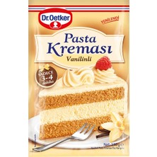 Dr. Oetker Vanilyalı Pasta Kreması 130 G - Pratik ve Lezzetli 6'li Avantaj Paketi - 6 Adet