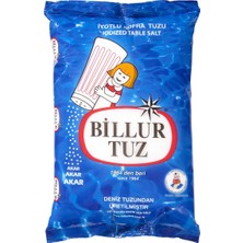 Billur Tuz Billur Iyotlu Tuz 1,5 kg - Rafine Sofra Tuzu 3'li Ekonomik Paket - 3 Adet