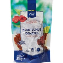 Metro Chef Kurutulmuş Domates Yarım Kesim 800 G - Güneşte Kurutulmuş, Çok Amaçlı 6'li Avantaj Paketi - 6 Adet
