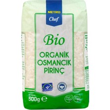 Metro Chef Bio Osmancık Pirinç 500 G Organik Uzun Tane 2'li Ekonomik Paket - 2 Adet