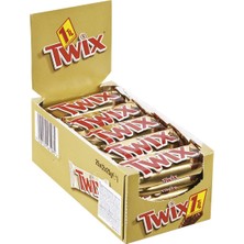 Twix Classic Çikolata Bar 25X50 G - Çikolata, Karamel ve Bisküvi Lezzeti 2'li Ekonomik Paket - 2 Adet