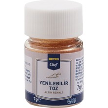 Metro Chef Yenilebilir Toz Boya 7 G Altın Rengi Pastacılık Ürünleri 4'li Avantaj Paketi - 4 Adet