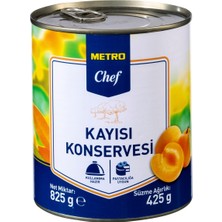 Metro Chef Kayısı Konservesi 825 G - Taze Lezzet, Pratik Kullanım
