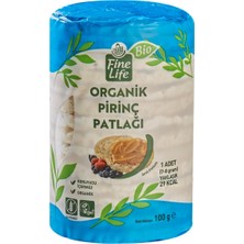 Fine Life Bio Pirinç Patlağı 100 G - Organik, Glutensiz, Vegan Atıştırmalık 4'li Avantaj Paketi - 4 Adet