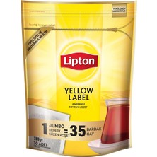 Lipton Yellow Label Jumbo Demlik Poşet Çay 30*25 G - Kadifemsi Lezzet 8'li Avantaj Paketi - 8 Adet