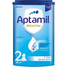 Aptamil Pronutra Devam Sütü No:2 800 G - Prebiyotik Zengini Formül 2'li Ekonomik Paket - 2 Adet