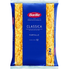 Barilla Kelebek Makarna 2kg - Farfalle, Durum Buğdayı, 10 Dakikada Pişer 2'li Ekonomik Paket - 2 Adet