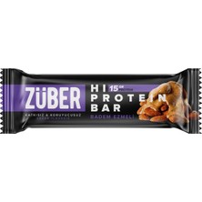 Züber High Protein Bar 45 G Fındıklı - 15G Protein, Şekersiz Atıştırmalık 3'li Ekonomik Paket - 3 Adet