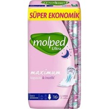 Molped Ultra Süper Ekonomik Hijyenik Ped Gece 16LI 6'li Avantaj Paketi - 6 Adet