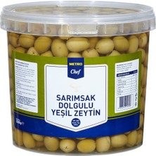 Metro Chef Sarımsak Dolgulu Zeytin 2,5 kg 2'li Ekonomik Paket - 2 Adet