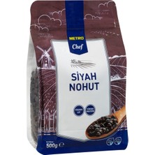 Metro Chef Siyah Nohut 500 G - Yüksek Proteinli, Glutensiz Bakliyat 6'li Avantaj Paketi - 6 Adet