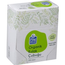 Fine Dreaming Organik Kulak Çubuğu 200'LÜ %100 Organik Pamuk 6'li Avantaj Paketi - 6 Adet